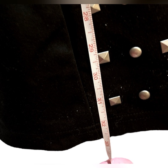 Madison Leigh Black Sleeveless Studded Metal A Line Above the Knee Dress Size 4 - Picture 12 of 14